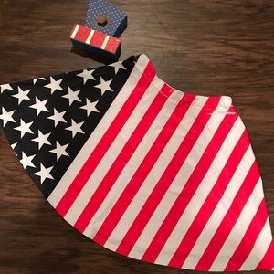 American Flag Mini Skirt